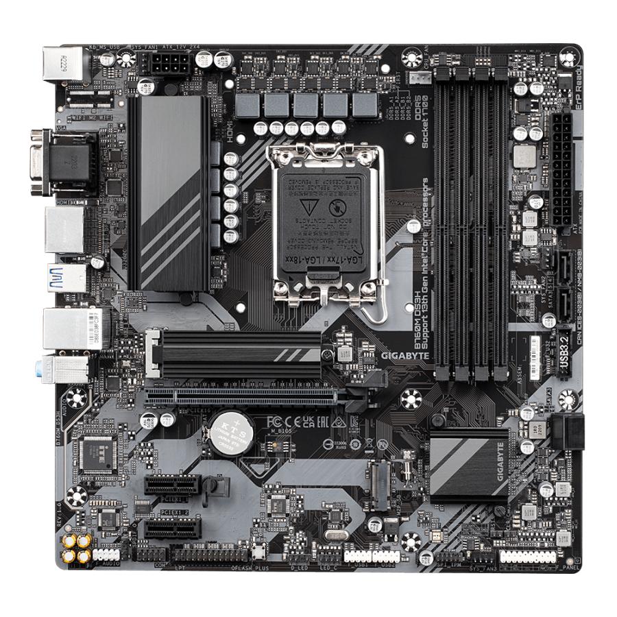 GIGABYTE B760M DS3H moederbord Intel B760 Express LGA 1700 micro ATX - Afbeelding 4