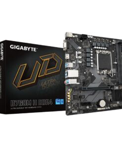 GIGABYTE B760M H DDR4 moederbord Intel B760 Express LGA 1700 micro ATX - Afbeelding 2
