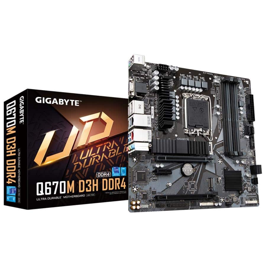 GIGABYTE Q670M D3H DDR4 moederbord Intel Q670 LGA 1700 micro ATX - Afbeelding 2