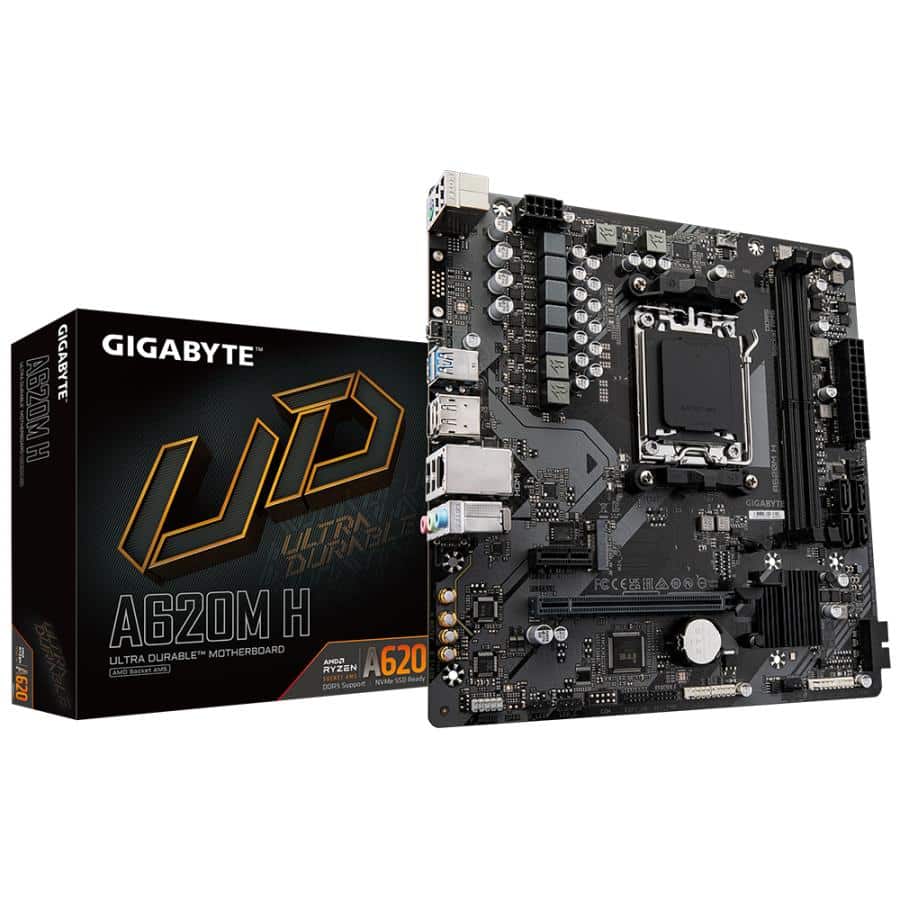 GIGABYTE A620M H moederbord AMD A620 Socket AM5 micro ATX - Afbeelding 2