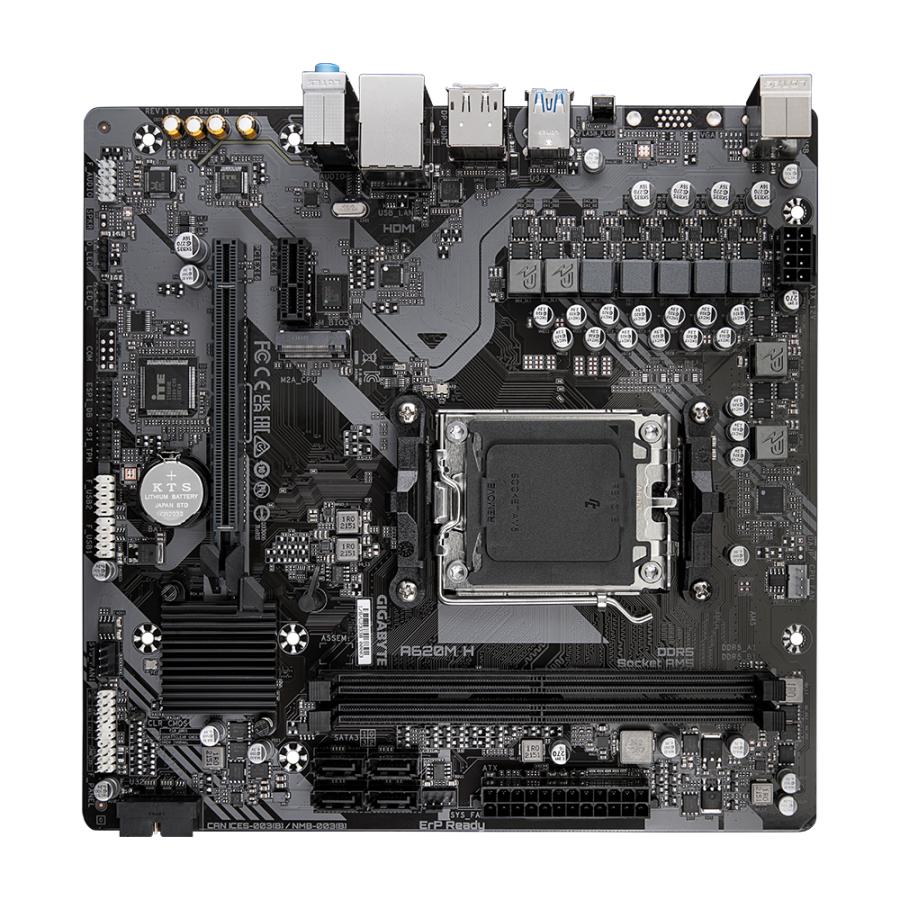 GIGABYTE A620M H moederbord AMD A620 Socket AM5 micro ATX - Afbeelding 5