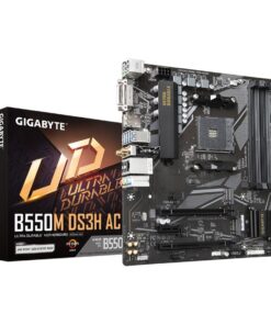 GIGABYTE B550M DS3H AC moederbord AMD B550 Socket AM4 micro ATX - Afbeelding 2