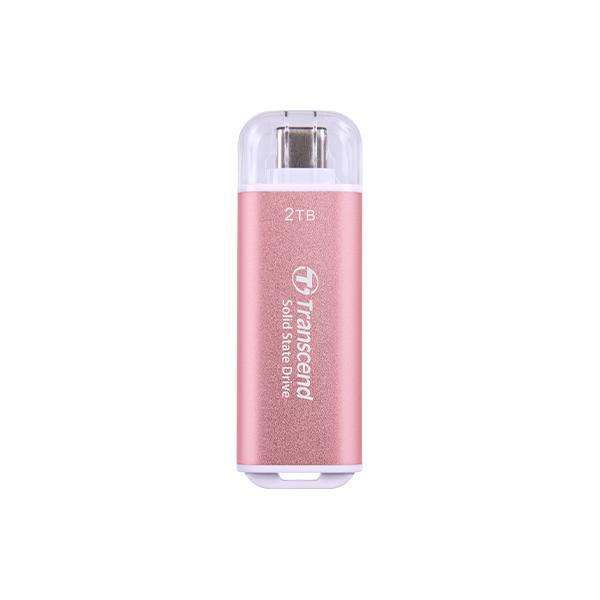 Transcend TS2TESD300P ESD300 PINK External SSD, 2TB, USB Type-C 10Gbps, 1050/ 950 MB/s max - Afbeelding 2