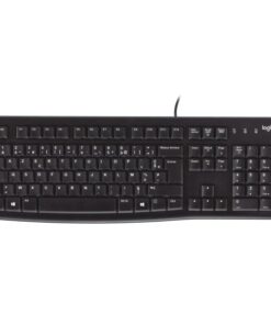 Logitech 920-002482 K120 Corded Keyboard, Full-size (100%) Wired, USB, AZERTY, Black
