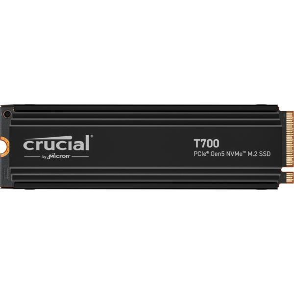Crucial CT2000T700SSD3 T700 SSD, 2TB, M.2 PCIe Gen 5 NVMe, 3D NAND, 11800/ 12400 MB/s, No Heatsink