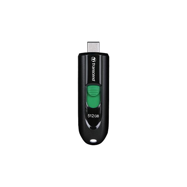 Transcend TS512GJF790C JetFlash 790C Pen Drive, 512GB, USB3.2 Type-C, Capless, Black