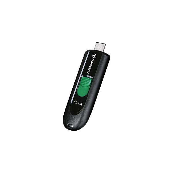 Transcend TS512GJF790C JetFlash 790C Pen Drive, 512GB, USB3.2 Type-C, Capless, Black - Afbeelding 3
