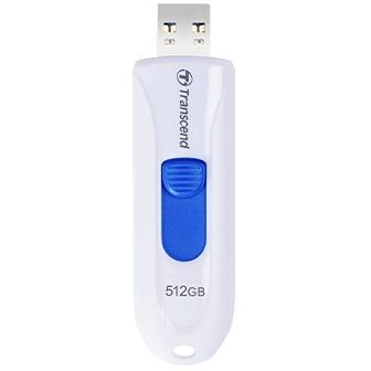 Transcend TS512GJF790W JetFlash 790C Pen Drive, 512GB, USB3.2 Type-C, Capless, White