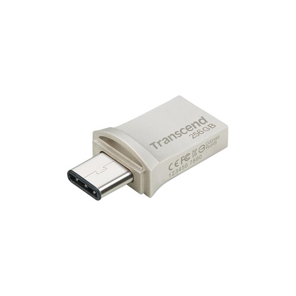 Transcend TS256GJF890S 890S OTG Pen Drive, 256 GB,USB3.1 Type-C&A, OTG, Silver - Afbeelding 3