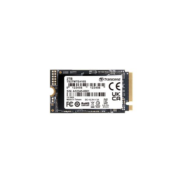 Transcend TS256GMTE410S 410S SSD, 256GB, M.2 2242, PCIe Gen4x4 NVMe, DRAM-less, 3300 MB/s, 190K IOPS