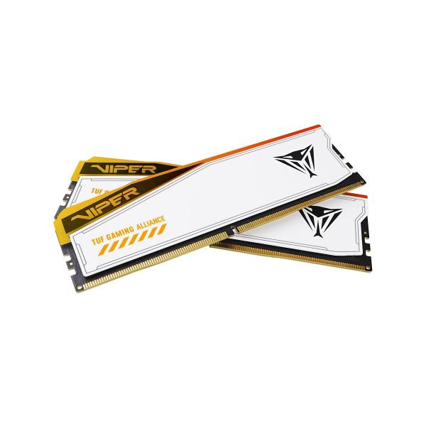 Patriot PVER532G60C36KT Viper Elite 5 RGB TUF GAMING RGB DIMM Kit, 32GB, DDR5, 6000MHz, CL36, White