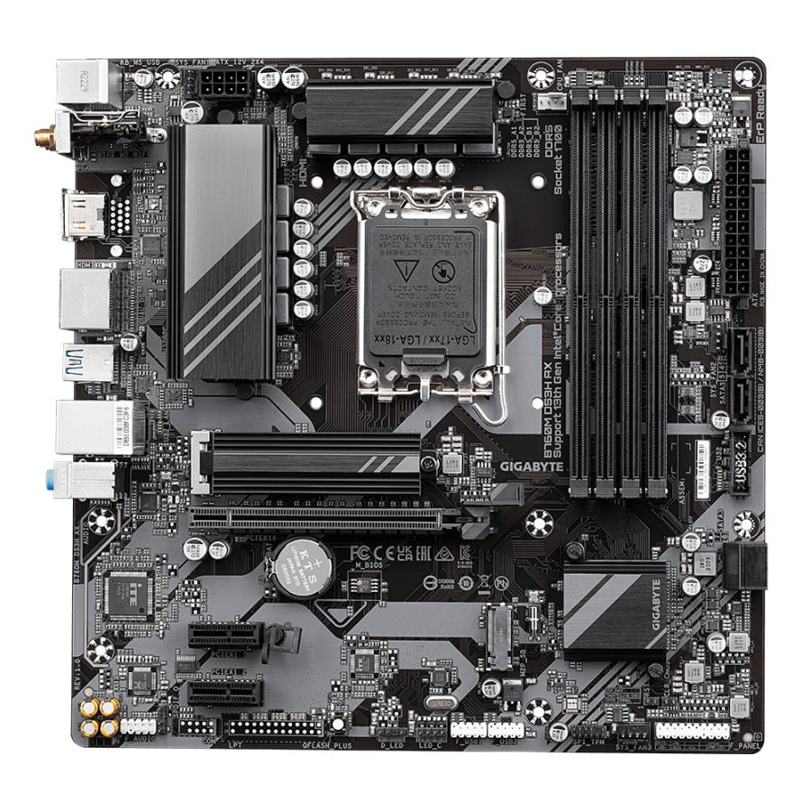 GIGABYTE B760M DS3H AX moederbord Intel B760 Express LGA 1700 micro ATX - Afbeelding 4