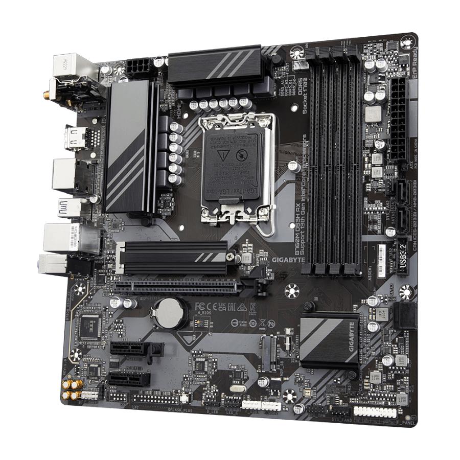 GIGABYTE B760M DS3H AX moederbord Intel B760 Express LGA 1700 micro ATX - Afbeelding 5