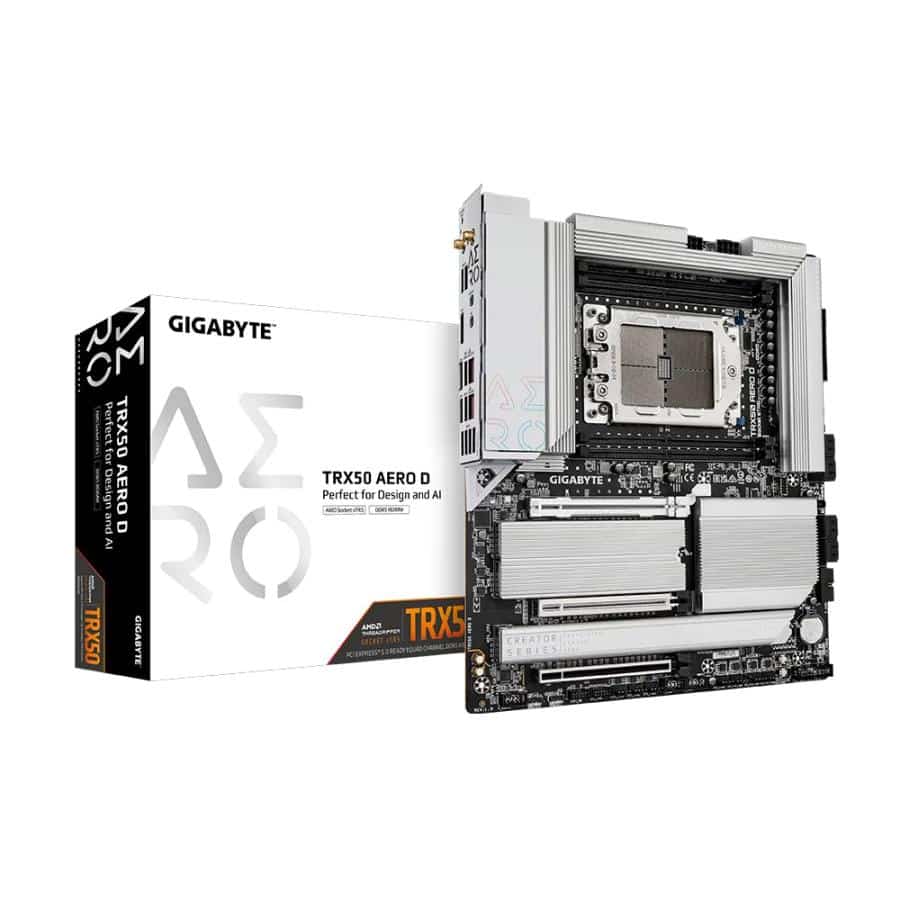 GIGABYTE TRX50 AERO D moederbord AMD TRX50 Socket sTR5 Verlengd ATX - Afbeelding 2