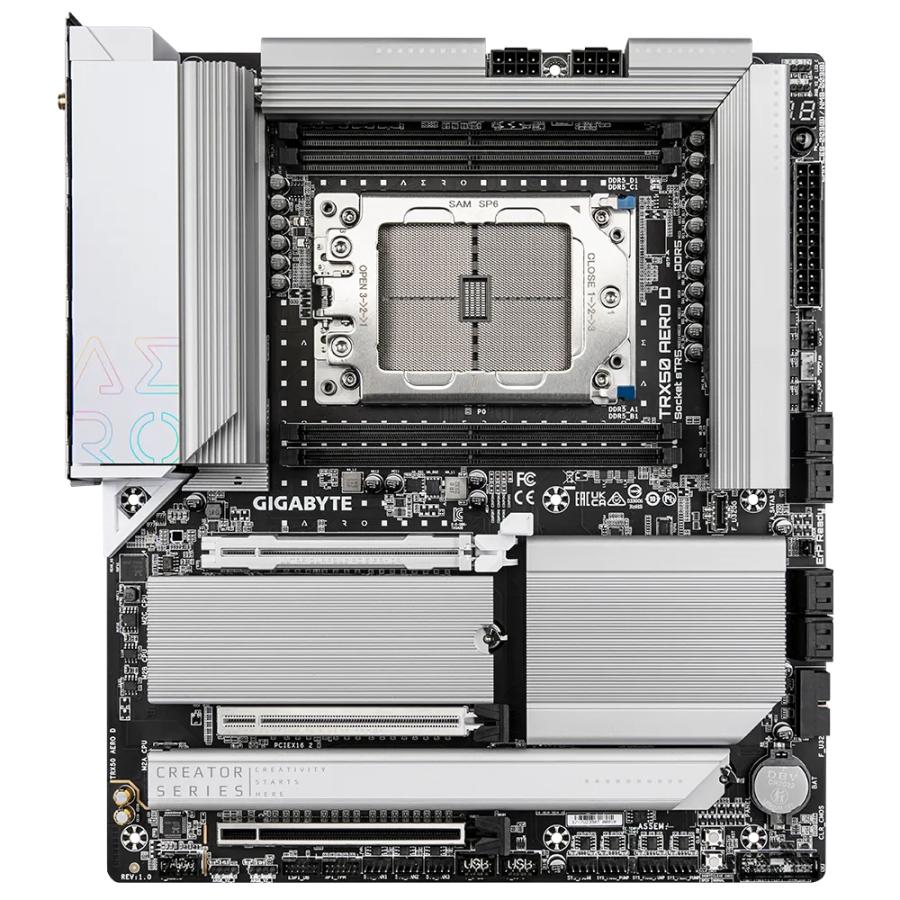 GIGABYTE TRX50 AERO D moederbord AMD TRX50 Socket sTR5 Verlengd ATX - Afbeelding 3
