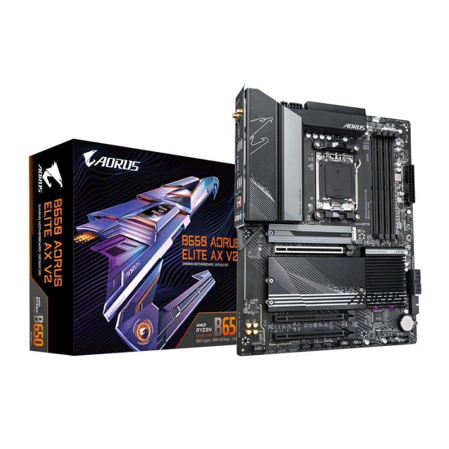 GIGABYTE B650 AORUS ELITE AX V2 moederbord AMD B650 Socket AM5 ATX - Afbeelding 2