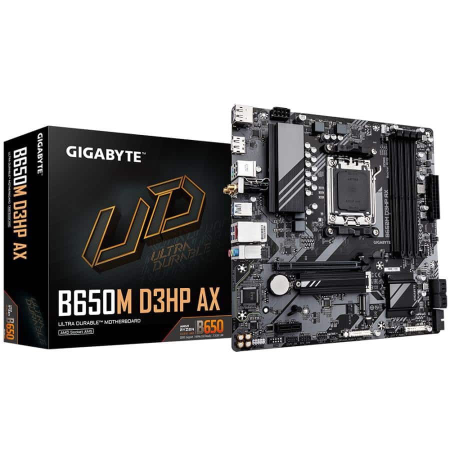 GIGABYTE B650M D3HP AX moederbord AMD B650 Socket AM5 micro ATX - Afbeelding 2