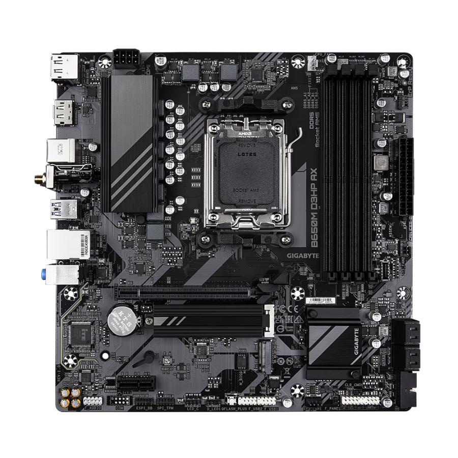 GIGABYTE B650M D3HP AX moederbord AMD B650 Socket AM5 micro ATX - Afbeelding 3