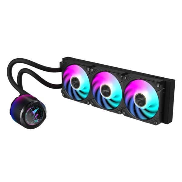 GIGABYTE AORUS WATERFORCE X II 360 Processor Alles-in-één vloeistofkoeler 12 cm Zwart - Afbeelding 2