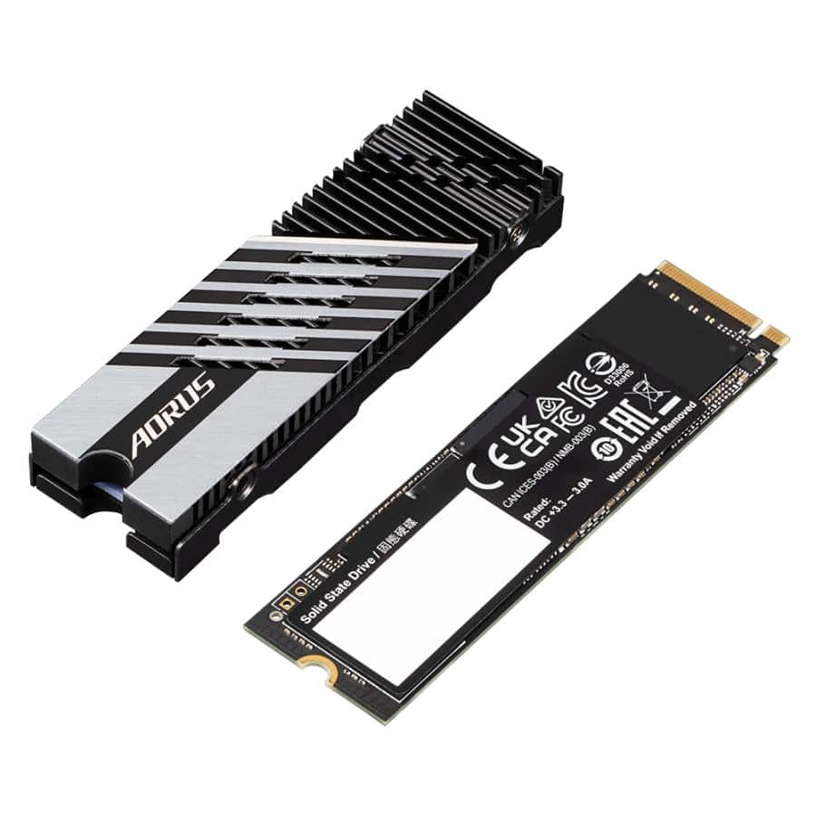GIGABYTE AORUS Gen4 7300 SSD 1TB M.2 PCI Express 4.0 NVMe 3D TLC NAND - Afbeelding 3