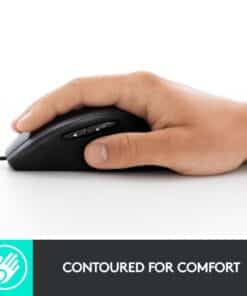 Logitech 910-005784 M500 Corded Mouse, Right-hand, Optical, USB Type-A, 4000 DPI, Black - Afbeelding 3