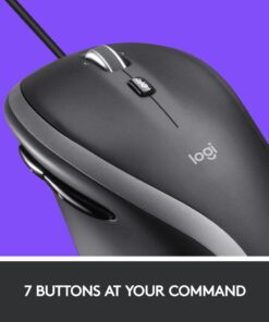 Logitech 910-005784 M500 Corded Mouse, Right-hand, Optical, USB Type-A, 4000 DPI, Black - Afbeelding 4
