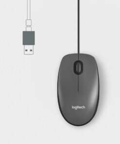 Logitech 910-006652 M100 Optical Mouse, Ambidextrous, Optical, USB Type-A, 1000 DPI, Black - Afbeelding 3