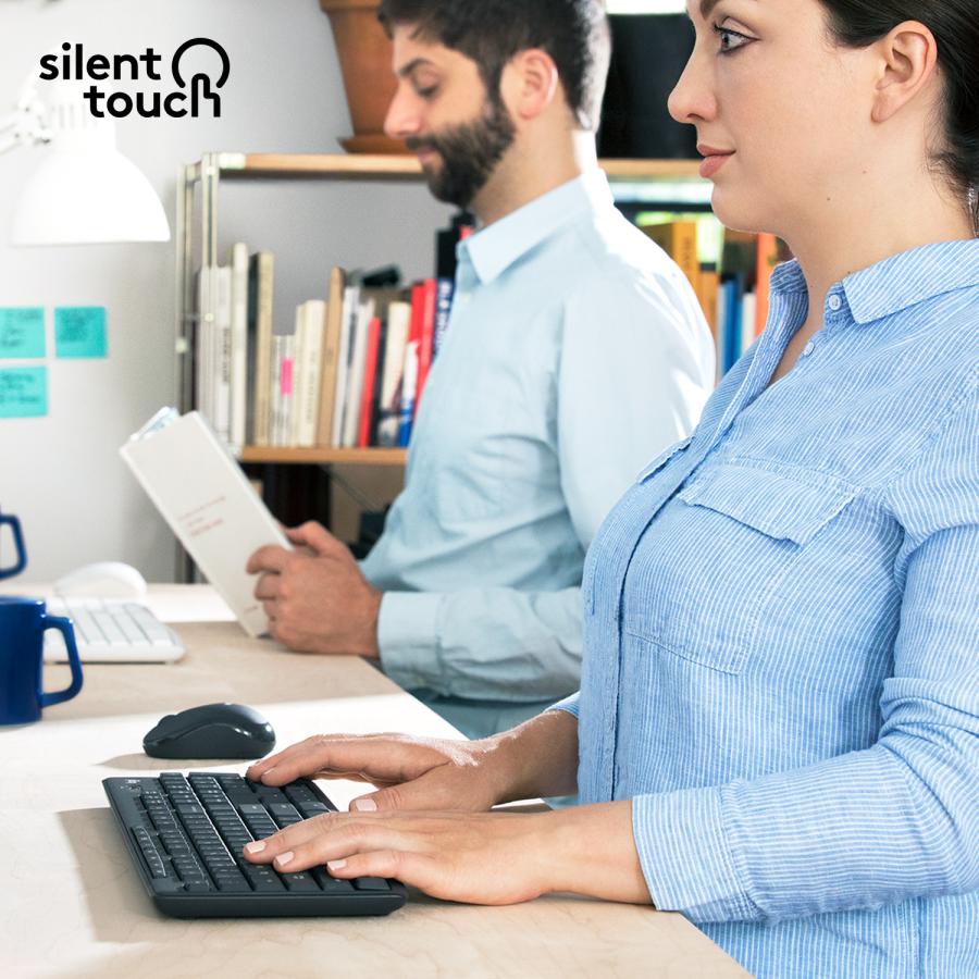 Logitech MK295 920-009800 Silent Wireless Combo, Full-size (100%) USB, QWERTY, Graphite, Mouse incl - Afbeelding 2