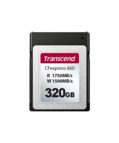 Transcend TS160GCFE860 CFE860 160GB CFExpress Card 2.0,SLC mode, PCIe Gen 3x2, 320/ 160 MB/s, Black
