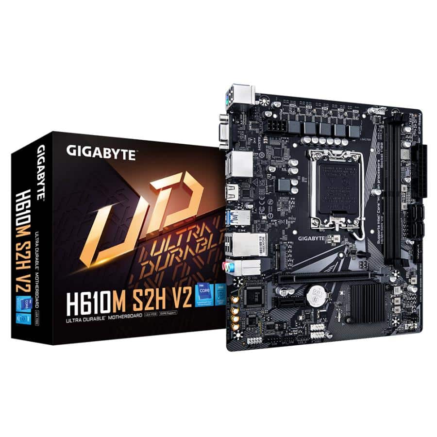 GIGABYTE H610M S2H V2 moederbord Intel H610 Express LGA 1700 micro ATX - Afbeelding 2