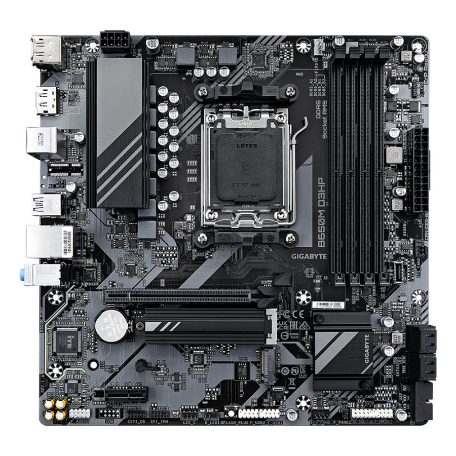 GIGABYTE B650M D3HP moederbord AMD B650 Socket AM5 micro ATX - Afbeelding 4