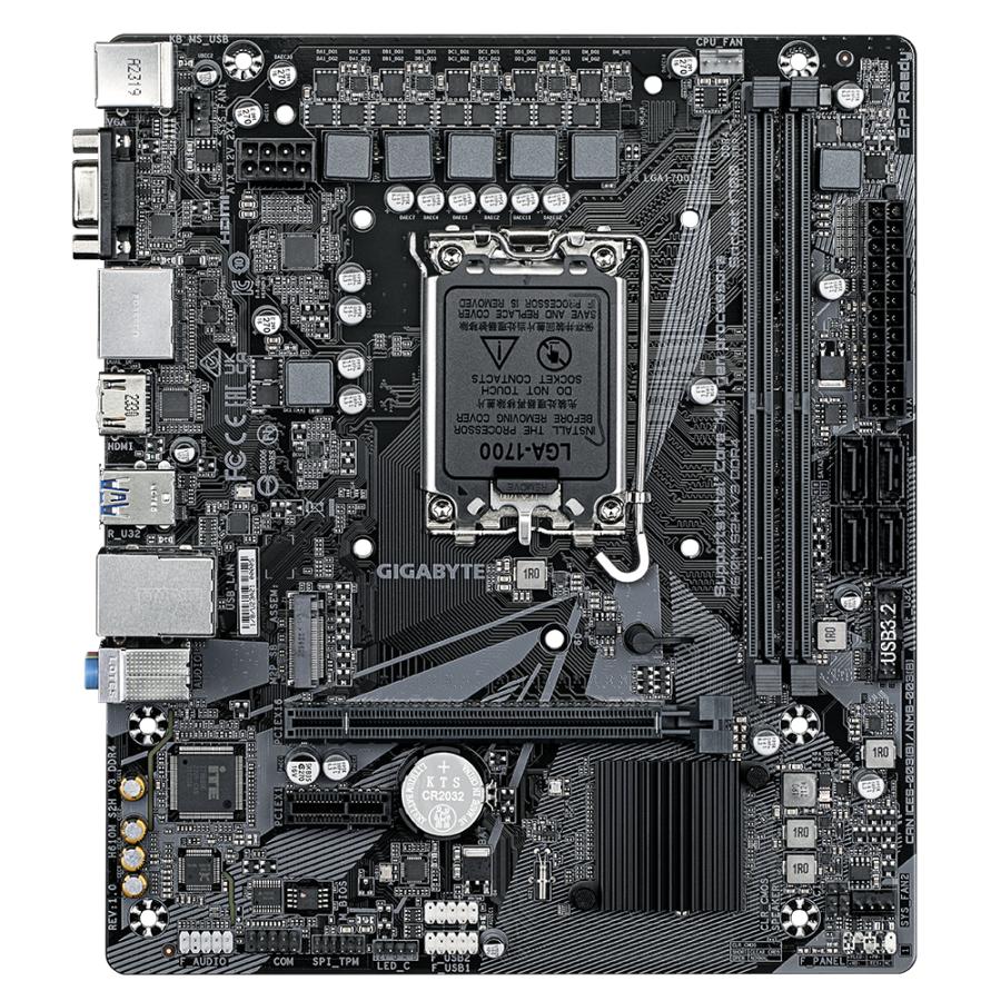 GIGABYTE H610M S2H V3 DDR4 Moederbord - Afbeelding 3