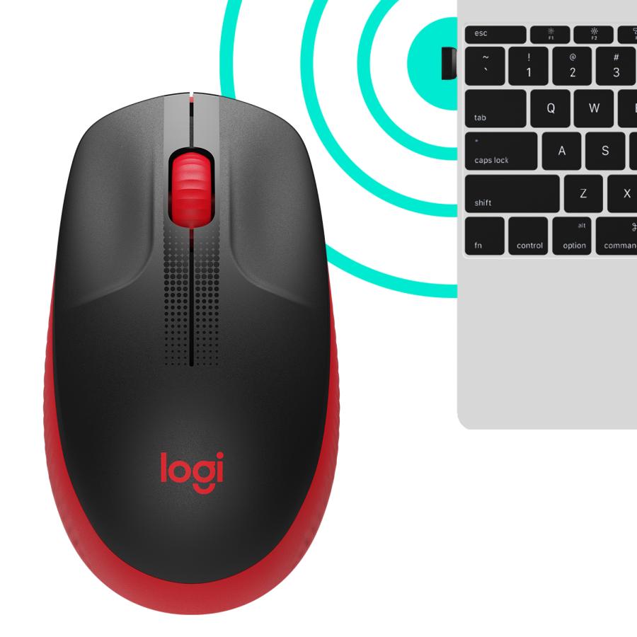 Logitech 910-005908 M190 Full-size wireless mouse, Ambidextrous, Optical, RF Wireless, 1000 DPI, Blk - Afbeelding 4