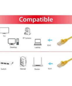Equip 62547507101 Cat.6 U/UTP Patch Cable, 0.15m, Yellow, 0.15m, Cat6, RJ45, Yellow - Afbeelding 4