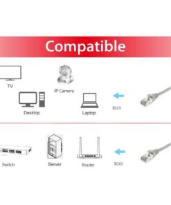 Equip 61550607101 Cat.6 S/FTP Patch Cable, 40m, Grey, Cat6, RJ45, Grey - Afbeelding 4