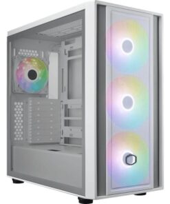 Cooler Master MB600-WGNN-S00 MasterBox 600 White, TG, eATX, 3x 140mm ARGB, 1x 120mm, USB3.2 Gen2