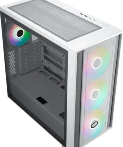 Cooler Master MB600-WGNN-S00 MasterBox 600 White, TG, eATX, 3x 140mm ARGB, 1x 120mm, USB3.2 Gen2 - Afbeelding 2