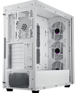 Cooler Master MB600-WGNN-S00 MasterBox 600 White, TG, eATX, 3x 140mm ARGB, 1x 120mm, USB3.2 Gen2 - Afbeelding 5