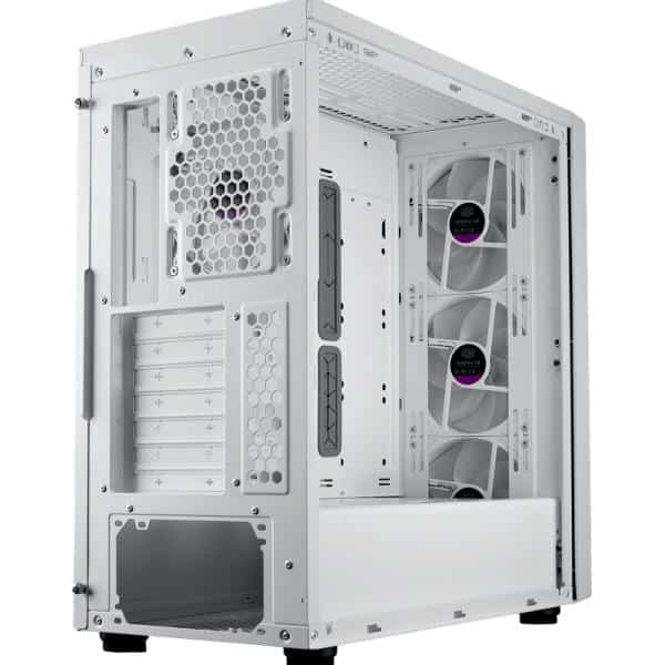 Cooler Master MB600-WGNN-S00 MasterBox 600 White, TG, eATX, 3x 140mm ARGB, 1x 120mm, USB3.2 Gen2 - Afbeelding 5