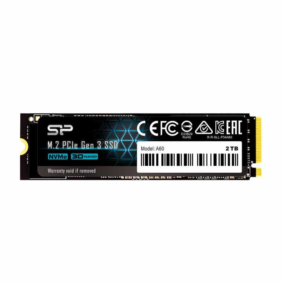 Silicon Power SP001TBP34A60M28RR P34A60RR SSD, 1 TB, M.2 2280, PCIe Gen 3x4, 2200/ 1600 MB/s