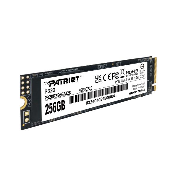 Patriot P320P256GM28 P320 PCIe M.2 INTERNAL SSD, 256 GB, M.2 2280, PCIe Gen 3x4, 2200/1200 MB/s - Afbeelding 3