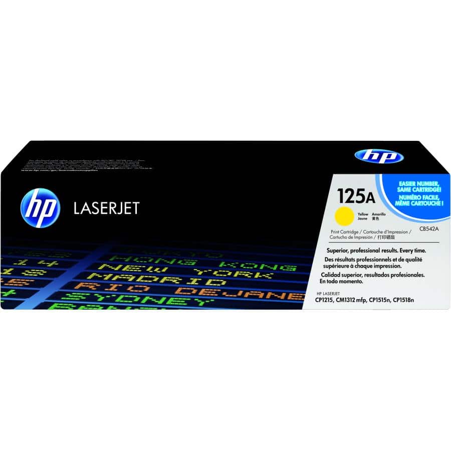 HP CB542A 125A Yellow Original LaserJet Toner Cartridge, 1400 pages, Yellow, 1 pc(s) - Afbeelding 2