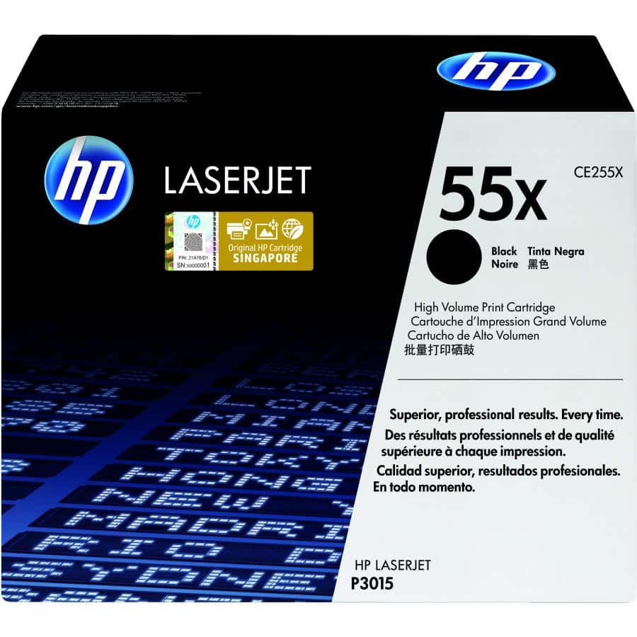 HP CE255X Original Toner Cartridge 55X Black, High-capacity, 12500 page(s) - Afbeelding 2