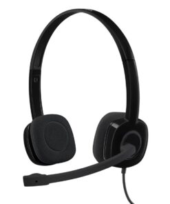 Logitech 981-000589 H151 Stereo Headset, Wired, Office/Call center, 20 - 20000 Hz, Headset, Black