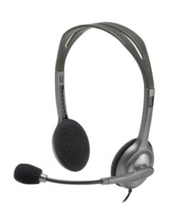 Logitech 981-000593 H111 Stereo Headset, Wired, Office/Call center, 20 - 20000 Hz, Headset, Grey