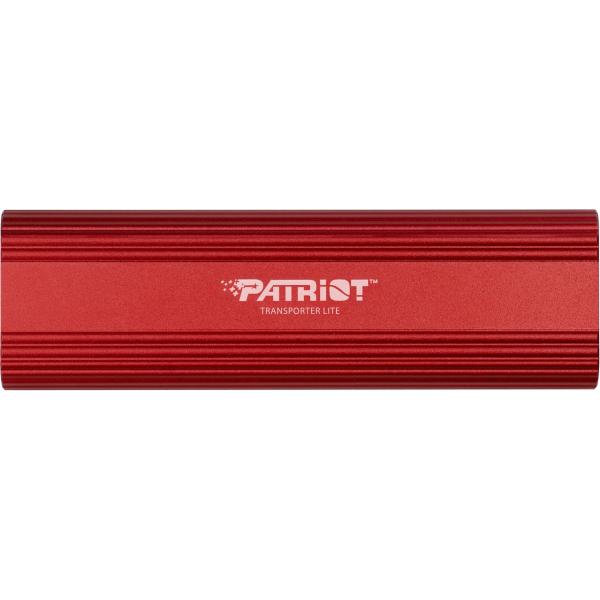 Patriot PTPL1TBPEC Transporter Lite External SSD, 1 TB, USB 3.2 Type C, 1000 / 1000 MB/s, Red