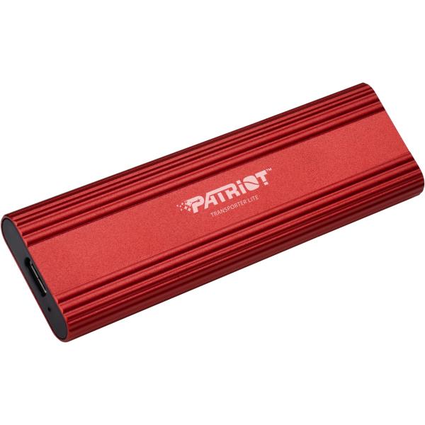 Patriot PTPL1TBPEC Transporter Lite External SSD, 1 TB, USB 3.2 Type C, 1000 / 1000 MB/s, Red - Afbeelding 3
