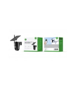 WOOX R4250 Smart 4G Outdoor PTZ Camera with Solar panel kit, 2MP, 1920x1080p, 4G LTE-FDD, Black