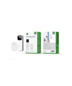 WOOX R4331 Smart video deurbel & binnen bel, FHD, 3MP, 1/2.8" CMOS, IP65, Wi-Fi 802.11 b/g/n, White
