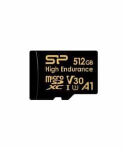 Silicon Power SP512GBSTXDV3V1HSP High Endurance microSD, 256 GB, 4K UHD, V30, UHS-1 A1